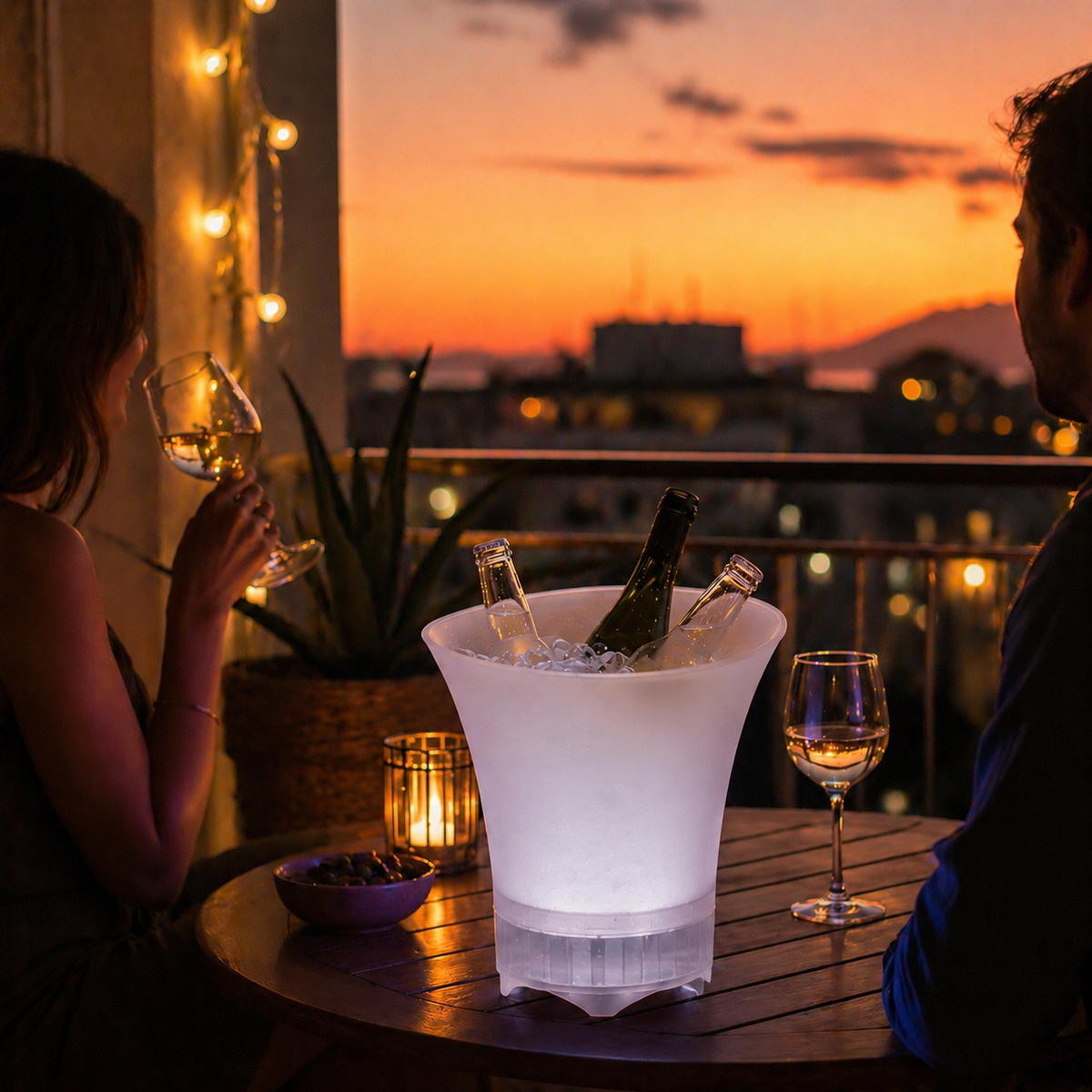 Secchiello LED 3 in 1 — Luci, Musica e Drink Ghiacciati