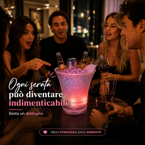 Secchiello LED 3 in 1 — Luci, Musica e Drink Ghiacciati